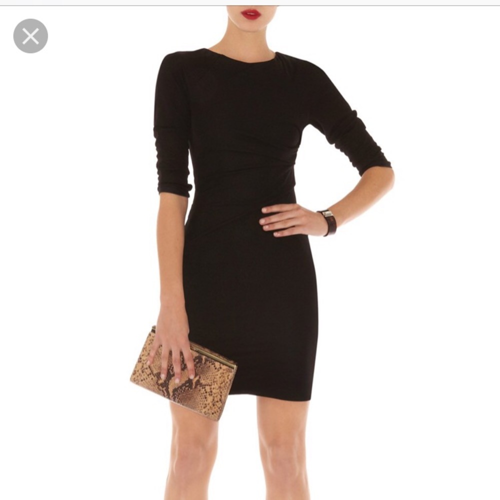 NWT Karen Millen Black Viscose dress size 2